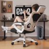 Офисное кресло Ergonomic с белой рамой — фото товара