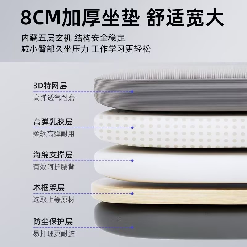 Офисное кресло Ergonomic с белой рамой