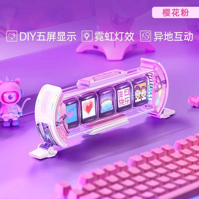 Набор DIY для пятиэкранного дисплея Neon с удалённым взаимодействием