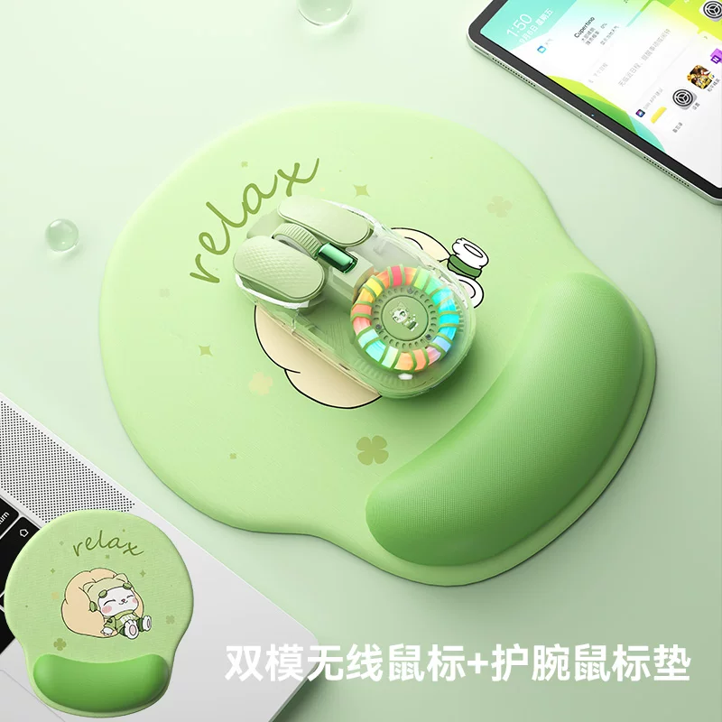 Прозрачная беспроводная мышь с RGB-подсветкой и двойным режимом подключения