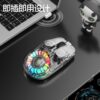 Прозрачная беспроводная мышь с RGB-подсветкой и двойным режимом подключения — фото товара