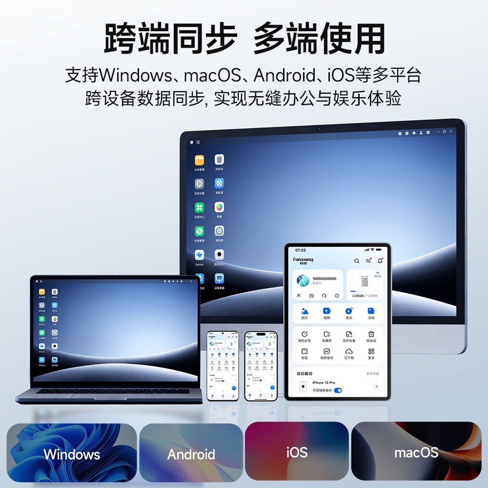 NAS USB-накопитель Fancy с беспроводной передачей (PC-end NAS)