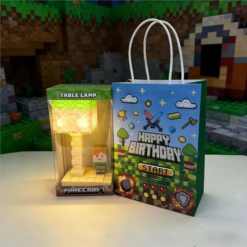 Ночник Minecraft с 5 уровнями яркости и 7-цветным градиентом