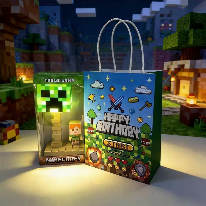 Ночник Minecraft с 5 уровнями яркости и 7-цветным градиентом