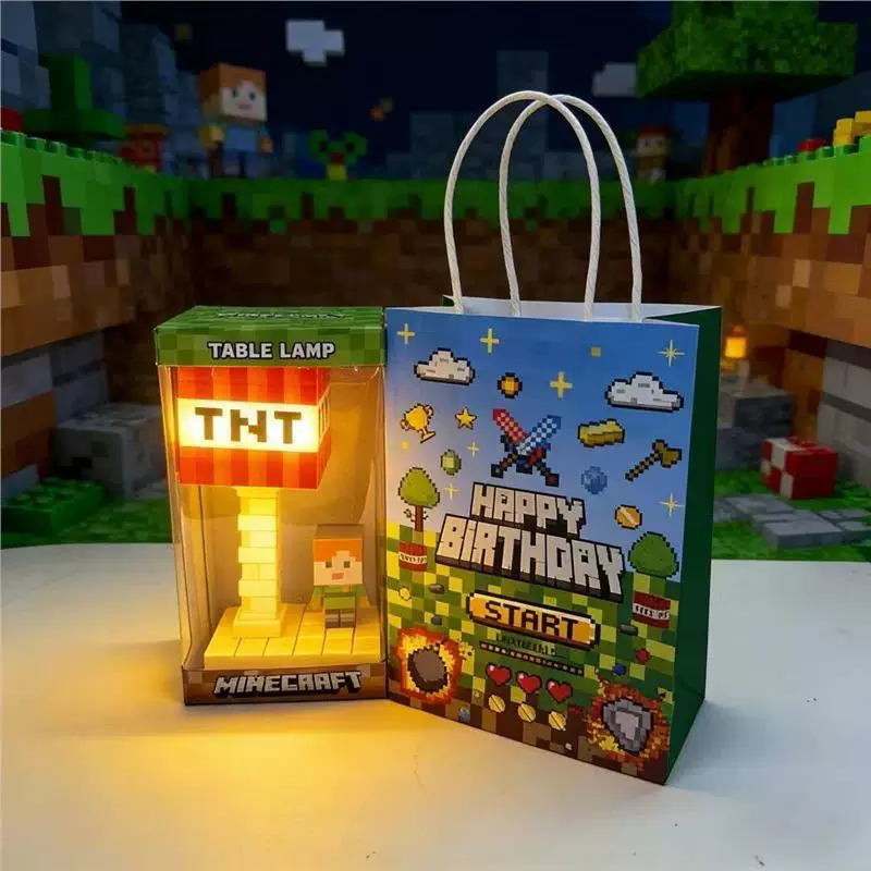 Ночник Minecraft с 5 уровнями яркости и 7-цветным градиентом