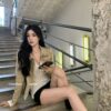 Корейский стиль кожаное пальто из синтетической кожи — фото товара