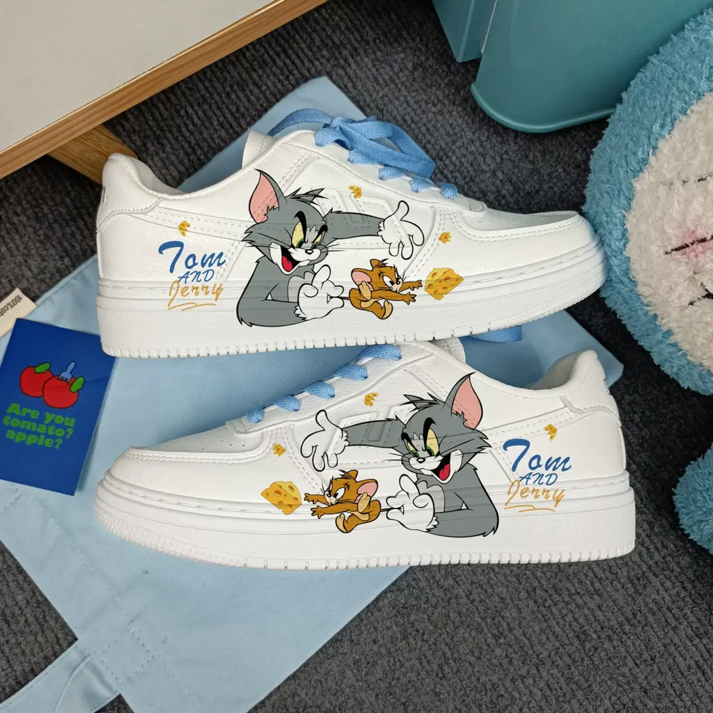 Кроссовки Warrior Cat and Mouse Low-Top (Yellow-Blue YuanYang)