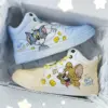 Кроссовки Warrior Cat and Mouse Low-Top (Yellow-Blue YuanYang) — фото товара