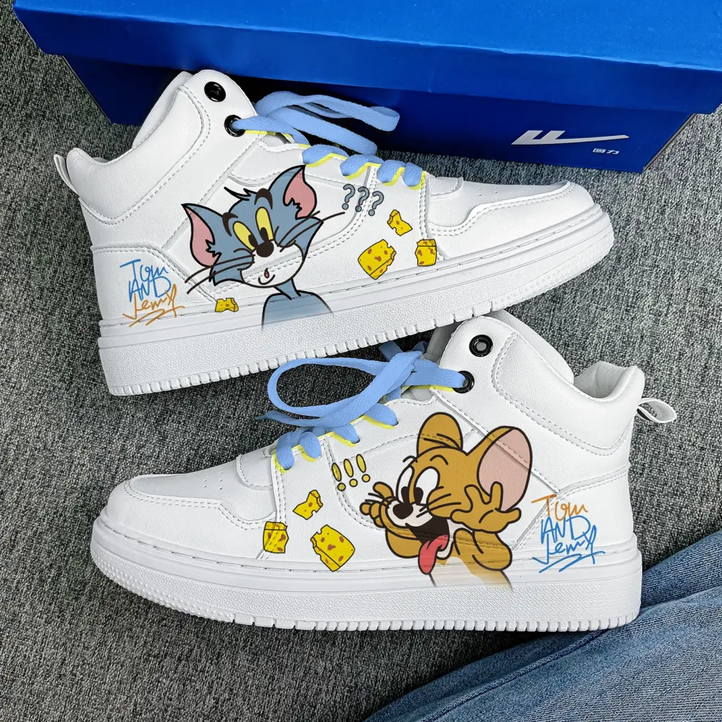 Кроссовки Warrior Cat and Mouse Low-Top (Yellow-Blue YuanYang)