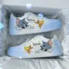 Кроссовки Warrior Cat and Mouse Low-Top (Yellow-Blue YuanYang) — фото товара