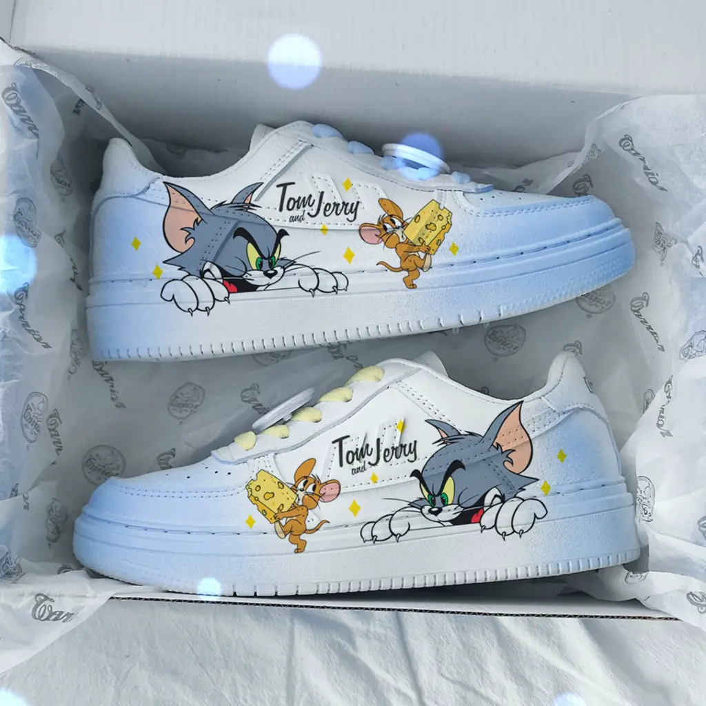 Кроссовки Warrior Cat and Mouse Low-Top (Yellow-Blue YuanYang)