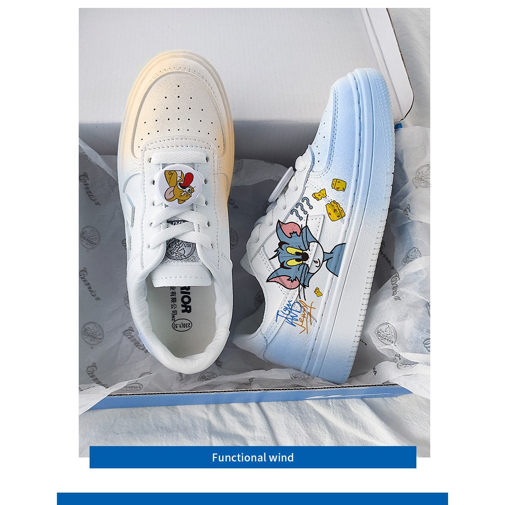 Кроссовки Warrior Cat and Mouse Low-Top (Yellow-Blue YuanYang)